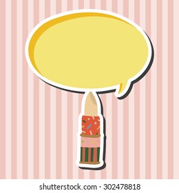 lipstick theme elements vector,eps