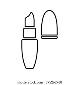 lipstick thin line icon
