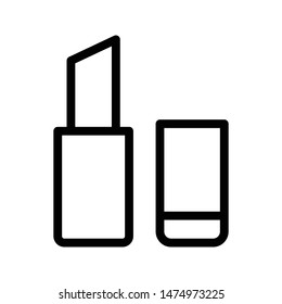 lipstick thin line vector icon