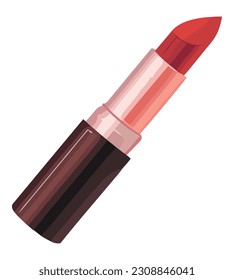 lipstick tube illustration over white