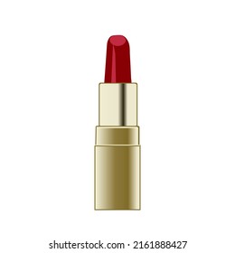 Lipstick vector design on white background.