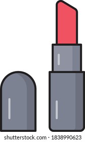lipstick vector flat color icon