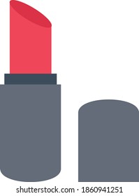 icono de color plano vectorial de lápiz labial