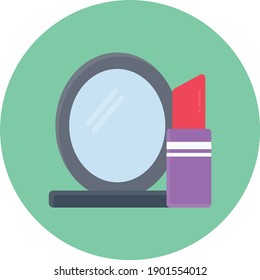 lipstick vector flat colour icon