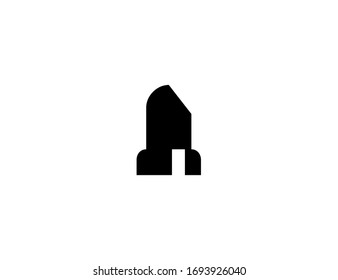 Icono plano vectorial de lápiz labial. Labios aislados, ilustración de maquillaje 