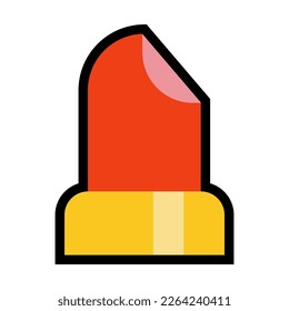 Lipstick vector flat icon. Isolated lipstick emoji illustration