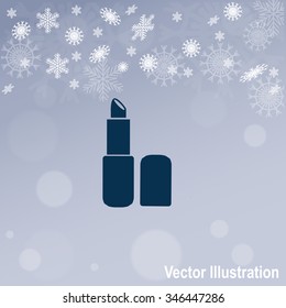 Lipstick vector icon.