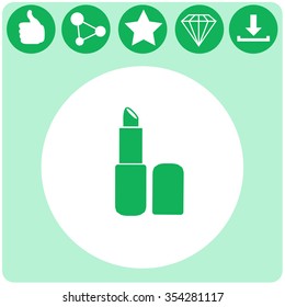 Lipstick vector icon.