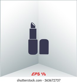 Lipstick vector icon.