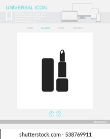 Lipstick vector icon.