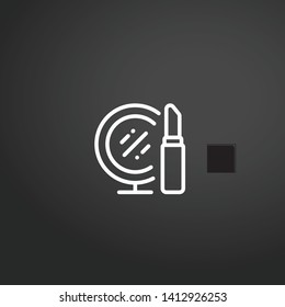 Lipstick vector icon. Lipstick concept stroke symbol design. Thin graphic elements vector illustration, outline pattern for your web site design, logo, UI. EPS 10.