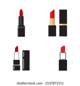 Design-Vorlage für Lipstick-Vektorsymbol