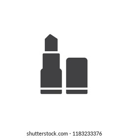 Lipstick vector icon. filled flat sign for mobile concept and web design. Makeup collection simple solid icon. Symbol, logo illustration. Pixel perfect vector graphics