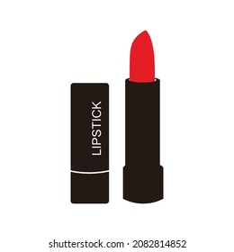 Lipstick, Vektorsymbol, flaches Design, bestes Vektorsymbol