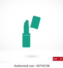Lipstick vector icon, flat design best vector icon