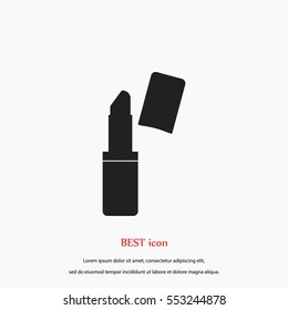 Lipstick vector icon, flat design best vector icon