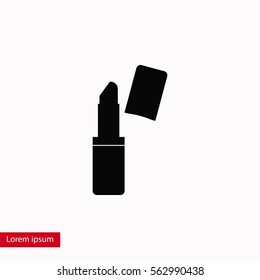 Lipstick vector icon, flat design best vector icon