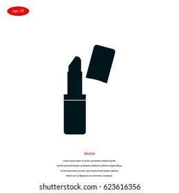 Lipstick vector icon, flat design best vector icon