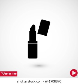 Lipstick vector icon, flat design best vector icon