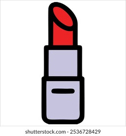 ilustração de ícone de vetor de batom. Ícone de maquiagem lip stick.