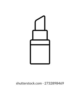 Ilustración de Vector de lápiz labial sobre fondo aislado.