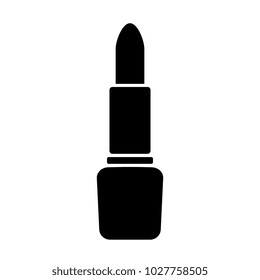 Lipstick vector icon isolated on white background