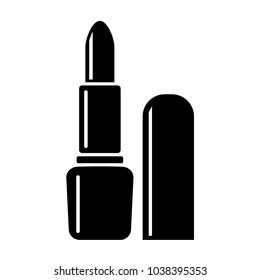 Lipstick vector icon isolated on white background