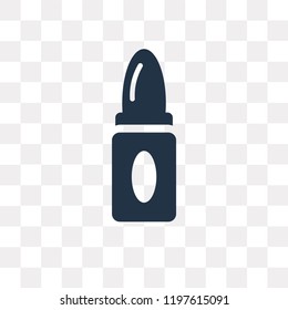 Lipstick vector icon isolated on transparent background, Lipstick transparency concept can be used web and mobile