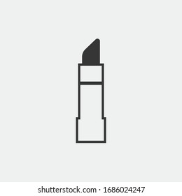 ícono vectorial de lápiz labial maquillaje cosmético