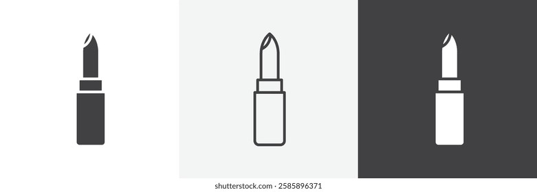 Lipstick vector icons collection graphic designs for ui designs