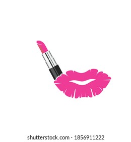 lipstick vector illustration design template