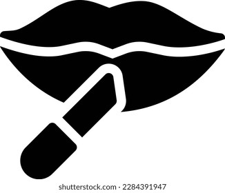 lipstick Vector illustration on a transparent background.Premium quality symbols.Glyphs vector icon for concept and graphic design.