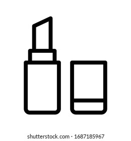 lipstick vector thin line icon 