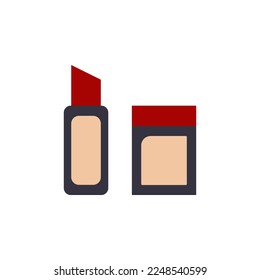 vector de lápiz labial para presentación de iconos de símbolo del sitio web