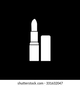 lipstick - white vector icon