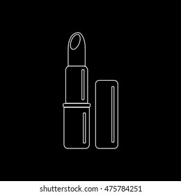 lipstick -  white vector icon