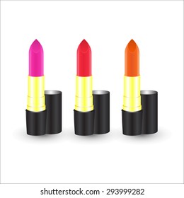 Lipsticks many colorful