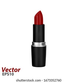 Lipstick.Women's lipstick in vector.Photorealistic lipstick.