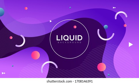 Liqud abstract background with gradient color. Premium vector illustration background. Eps10