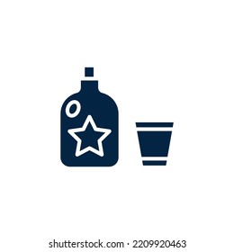 liqueur concept line icon. Simple element illustration. liqueur concept outline symbol design.