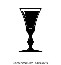 Liqueur glass vector. Drink vector.