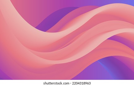 Liquid 3d background. Color mix. Fluid abstract gradient. Soft wavy texture. Mild transition colour flow. Template for posters, ad banners, brochures, flyers, covers, websites. EPS vector image.