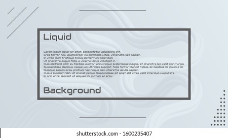 Liquid 3d wave background. Liquid 3d fluid shape backgroud. Modern landing page design. Solid colors 3d abstration. Beautiful gradient wave. Vector stock graphics.