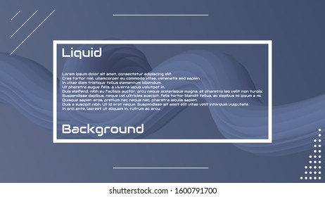 Liquid 3d wave background. Landing Page Trendy Flow Concept. Colorful 3d wave shape illustration. Fluid abstract design. Minimal style. Vector stock Gradient Futuristic Banner, Wave Wallpaper. 