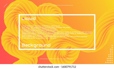 Liquid 3d wave background. Landing Page Trendy Flow Concept. Colorful 3d wave shape illustration. Fluid abstract design. Minimal style. Vector stock Gradient Futuristic Banner, Wave Wallpaper. 