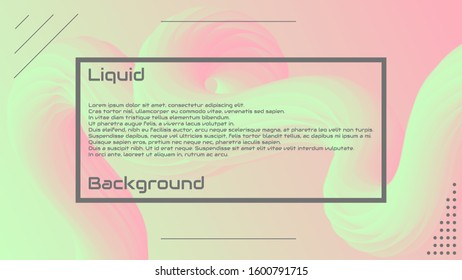 Liquid 3d wave background. Landing Page Trendy Flow Concept. Colorful 3d wave shape illustration. Fluid abstract design. Minimal style. Vector stock Gradient Futuristic Banner, Wave Wallpaper. 