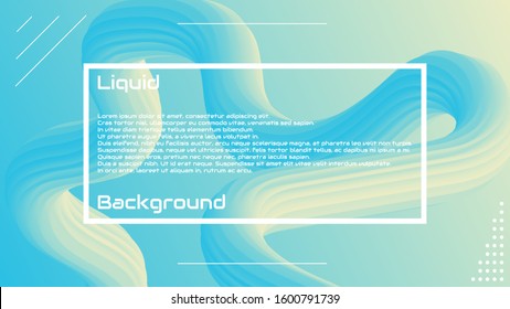 Liquid 3d wave background. Landing Page Trendy Flow Concept. Colorful 3d wave shape illustration. Fluid abstract design. Minimal style. Vector stock Gradient Futuristic Banner, Wave Wallpaper. 