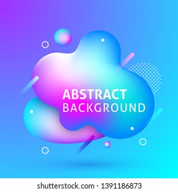 Liquid abstract background banner with text. Gradient neon fluid shapes, iridescent holographic chameleon design elements for web, mobile apps, background, banner, cover