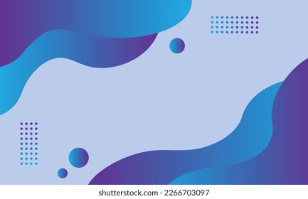 Fondo abstracto líquido. Plantilla de banner vectorial de fluido azul para medios sociales, sitios web. Formas onduladas