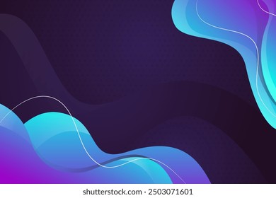 Liquid abstract background, with blue gradient color